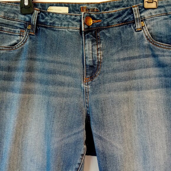Kut from the Kloth Jeans 16W CONNIE Cropped Skinny Ankle Stretch Med Wash - Picture 3 of 14